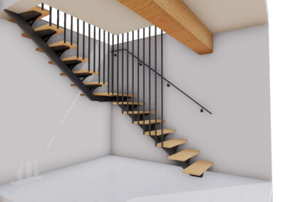 ESCALIER QUART TOURNANT